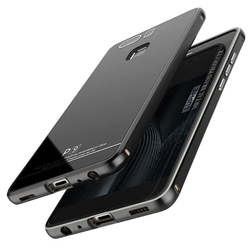 For huawei P9 case tempered glass cover metal bumper (9)