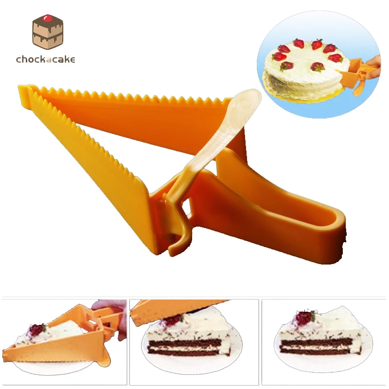 

Triangular Cake Cutter Plastic Cake Knife Separator Cutter Mold Cake Shovel Baking Tools Home Kitchen Supplies 1 pc