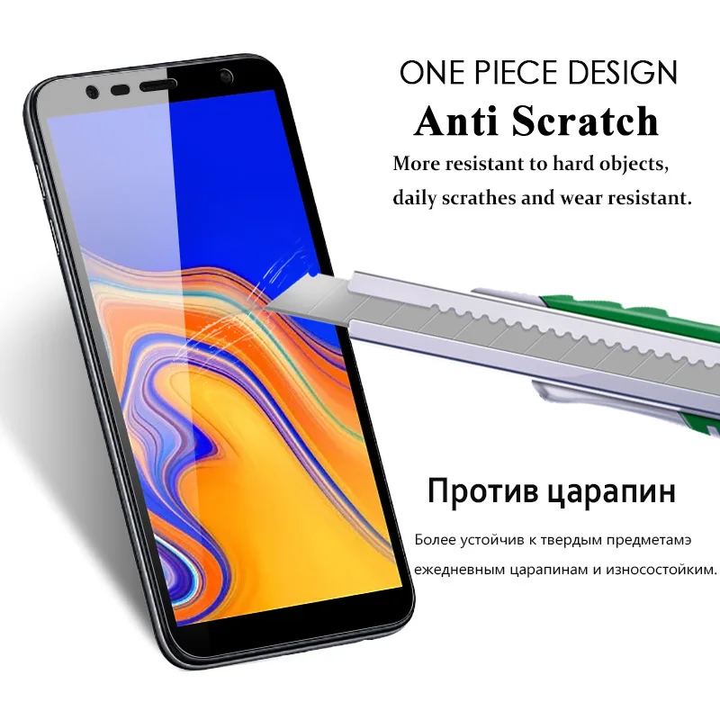 Защитное стекло для samsung J6, для Galaxy, защита экрана, j4 Plus, закаленное, Samsyng J 6 4 J62018, защита экрана, броня