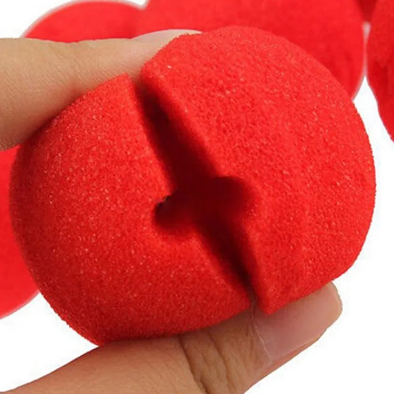 10 pcs Hot sale Adorable Red Ball Foam Circus Clown Nose Comic Party Halloween Costume Magic Dress Accessories Decoration 10 pcs Hot sale Adorable Red Ball Foam Circus Clown Nose Comic Party Halloween Costume Magic Dress Accessories Decoration