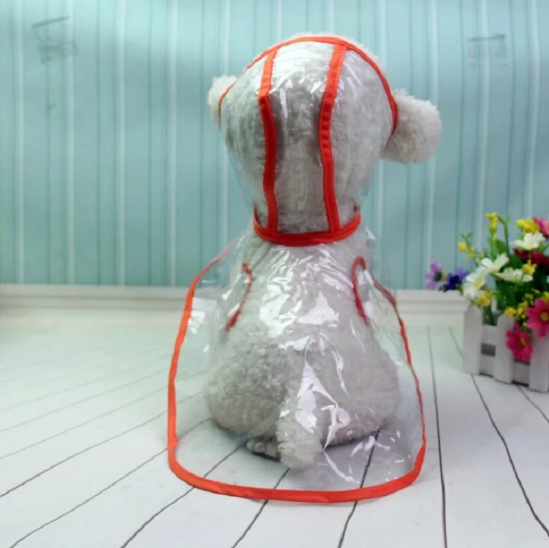 XS-2XL водонепроницаемые плащи для домашних животных маленькая домашняя одежда для животных дождевик для собак прозрачный Дождевой Плащ Одежда для собак