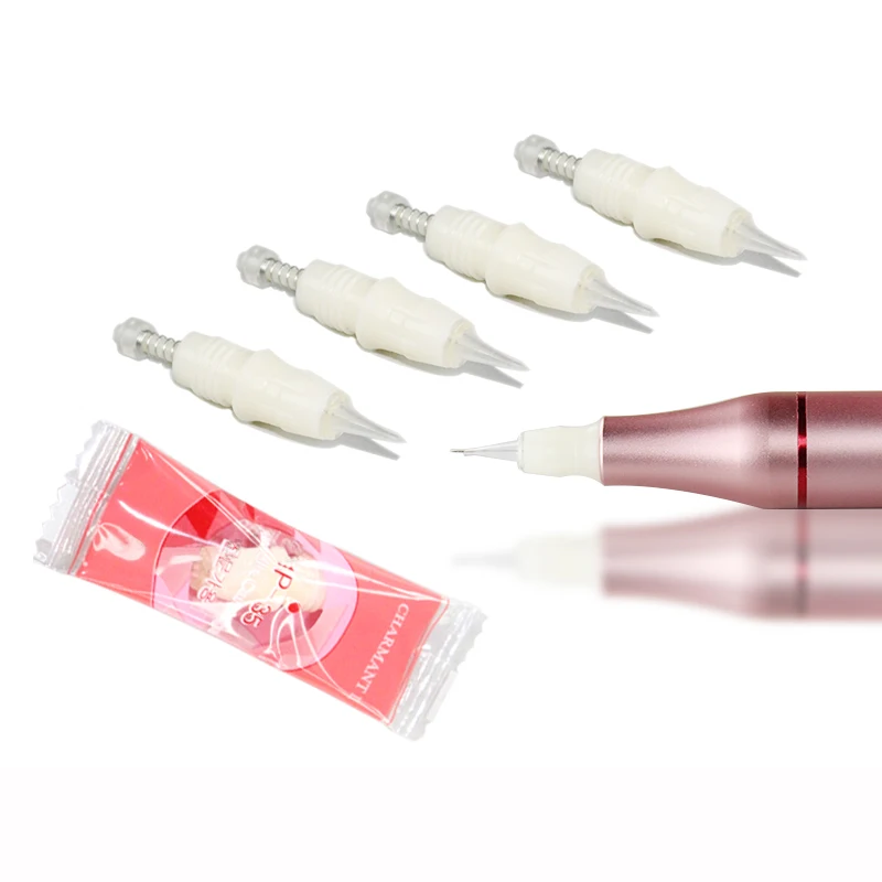 20 pcs (Screw) Cartridge Needles Candy For Rotary Machine Gun Permanent Tattoo Makeup Eyebrow Lips MTS Micro Needles Embroidery