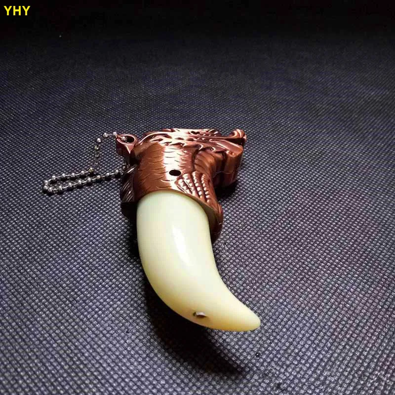 Dragon tooth shape Creative gadget Windproof Portable Inflatable Smoking Cigar Torch Lighter Butane Gas Lighter For Men Women03
