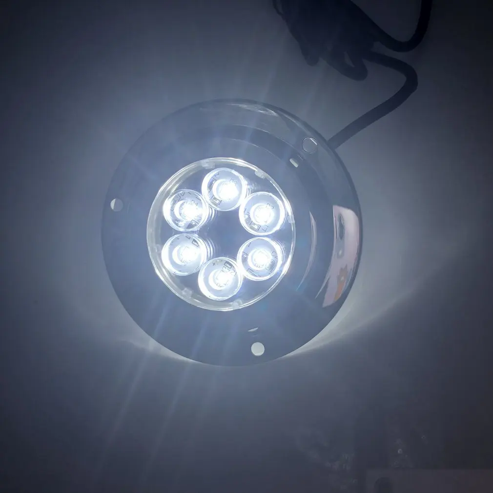 

10-30VDC 12W High Power LED Underwater Light 316 Stainless Steel Marine Boat Stern Light Waterproof Lamp