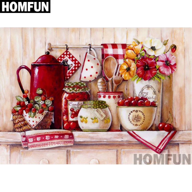Алмазная 5D Вышивка HOMFUN A00830 картина сделай сам с квадратными/круглыми стразами