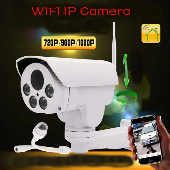 Yobangsecurity PTZ 4x Оптический зум onvif открытый Водонепроницаемый Беспроводной Wi-Fi безопасности Камеры Скрытого видеонаблюдения 960 P