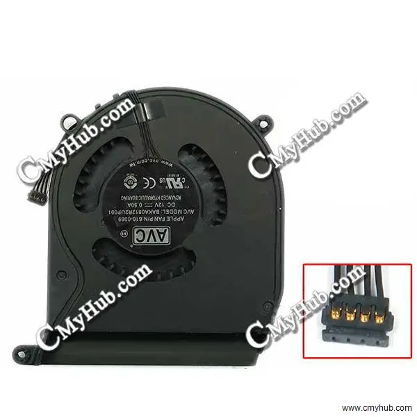 Новый оригинальный охлаждающий вентилятор для Apple Mac Mini A1347 2010 2011 2012 AVC BAKA0812R2UP001