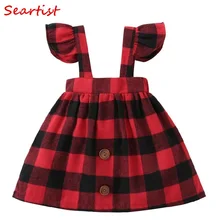 Seartist Baby Girls Dress Spring Belt Dresses Ruffle Sleeved Red Plaid Dress Baby Girl Clothes Girls Dresses 2019 New 35C Seartist Baby Girls Dress Spring Belt Dresses Ruffle Sleeved Red Plaid Dress Baby Girl Clothes Girls Dresses 2019 New 35C