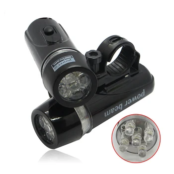 

Emergency Front Light+Back Light Safety 5LED Bicycle Accessories Waterproof Head Light+Rear Flashlight Torch Multi-Function