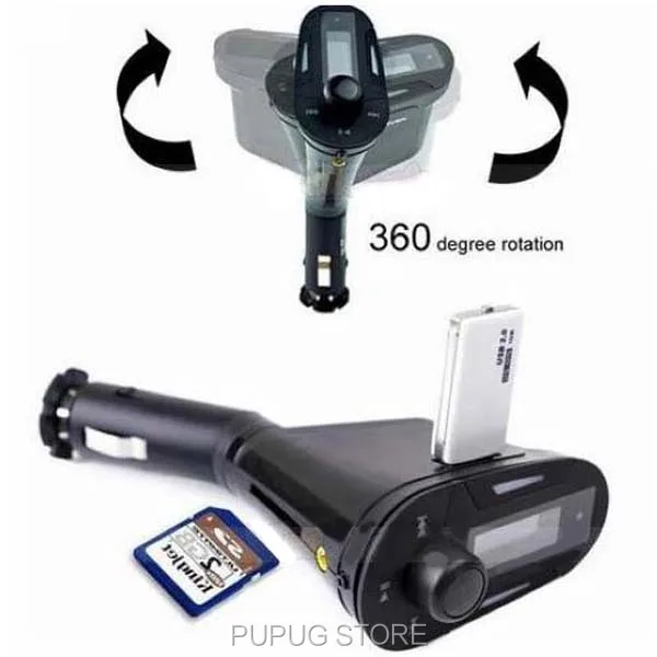 Car MP3 FM Transmittor Charger SD USB Music Player