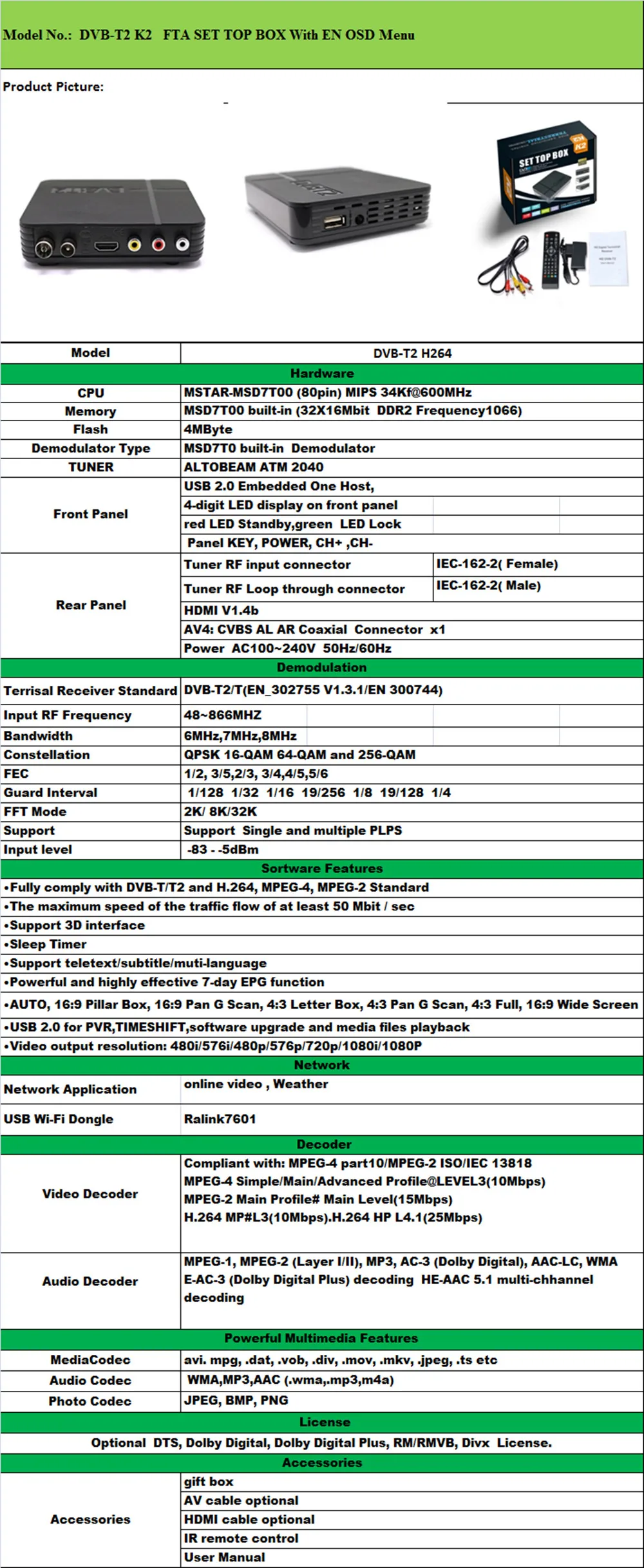 DVB-T2 K2