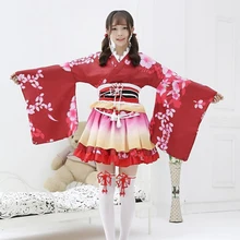 

Anime Lovelive! Maki Nishikino Yukata Awaken Kimono Cosplay Costume Love Live Full Set Halloween Party Dress
