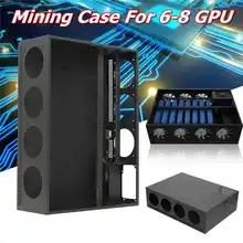 Aluminum Mining Frame Rig Case Crypto Coin Open Air For 6-8 GPU ETH/ZEC/Bitcoin