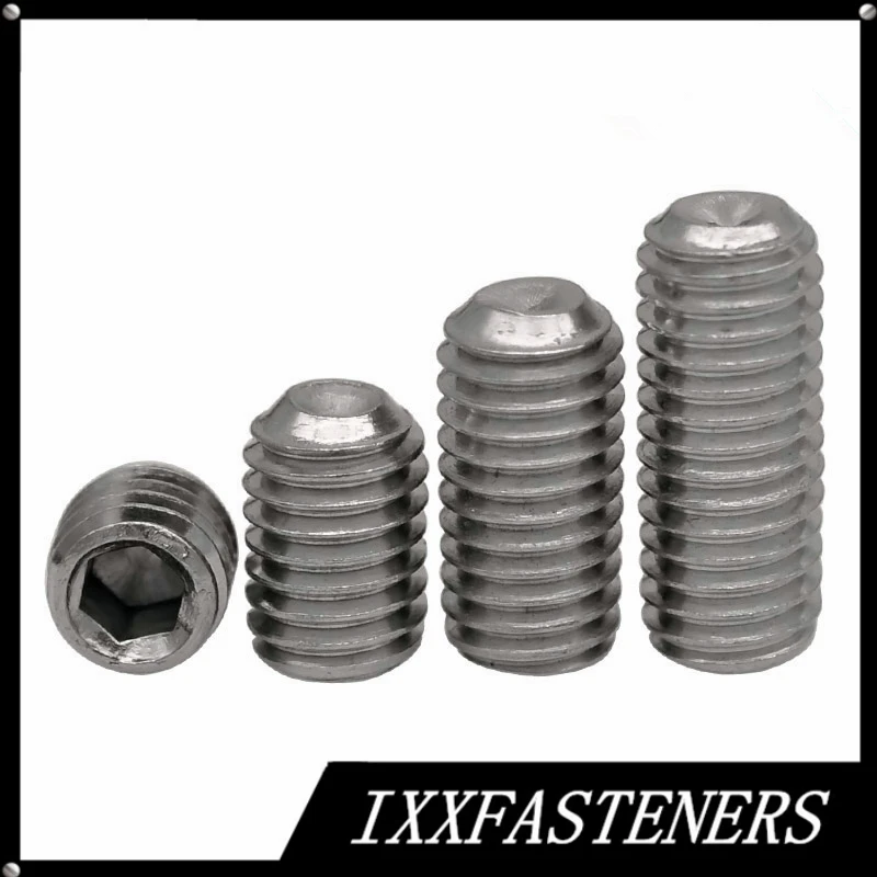 

10PCS DIN916 M2 M2.5 M3 M4 M5 M6 M8 Titanium TA1/TA2 Allen Head cup point Hex Socket Set Screw Grub Screw CUP SOCKET SET SCREWS