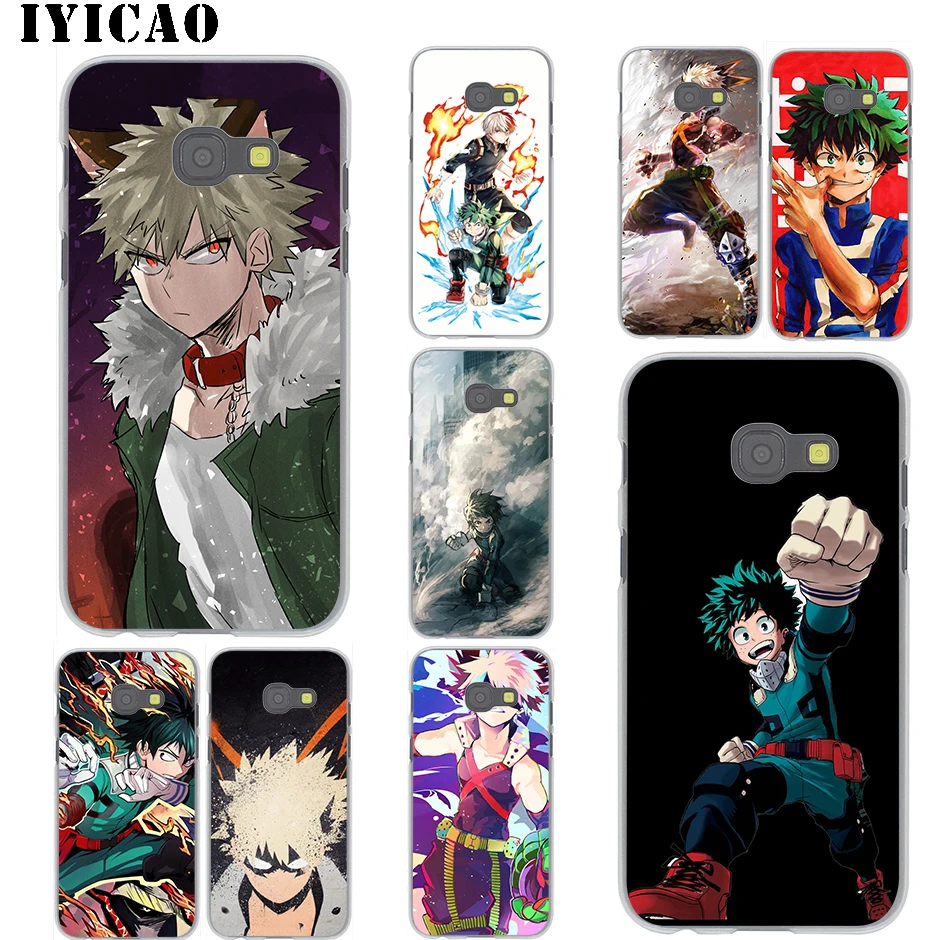 Iyicao с героями из мультфильма Мой герой Academia2 Жесткий Чехол для samsung Galaxy J6 J5 J1 J2 J3 J7