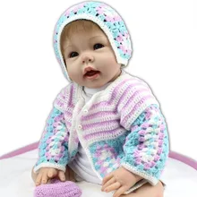 Real Looking Handmade 22 Inch 55 cm Realistic Silicone Reborn Babies Cheap Reborn Baby Dolls For Newborn Baby Girl For Sale