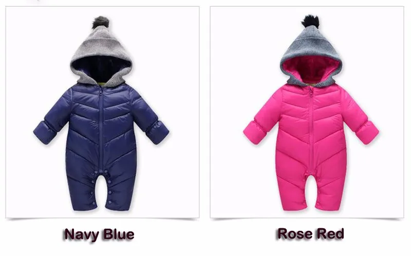Зимняя верхняя одежда с капюшоном для малышей; зимний комбинезон; плотные теплые парки; Одежда для новорожденных; пальто для маленьких мальчиков и девочек; Рождественская одежда; Новинка года