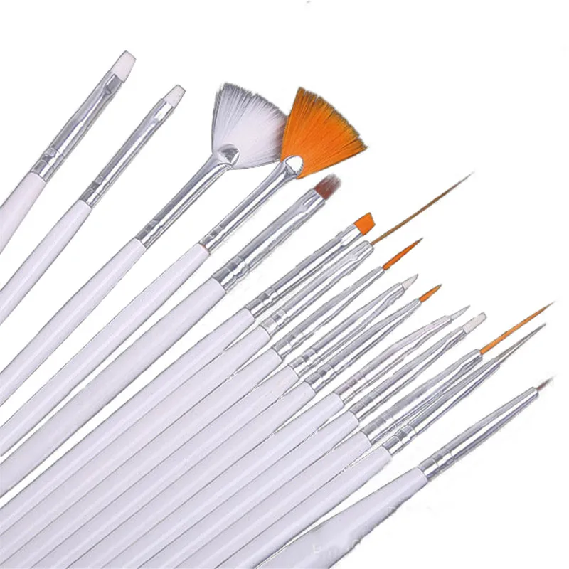 Buy 15Pcs Nail Art Brushes Set Painting Detailing Pen