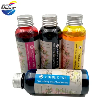 

OCINKJET 4 Colors 100ML Universal Edible Ink For Desktop Coffee Printer 100% Safe