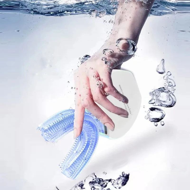 360° Automatic Sonic Electric Toothbrush Waterproof Intelligent U Type Automatic Tooth brush Whitening Electric Power Toothbrush 03