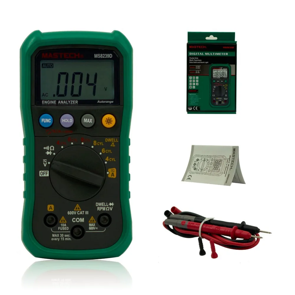 MASTECH MS8239D Automotive digital multimeter Voltage Current