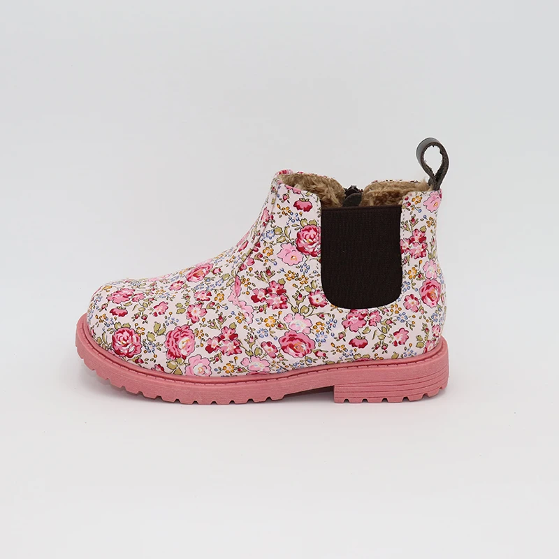 Sapatos de Inverno Tipsietoes Crianças Tornozelo Meninas Meninos Floral Flor Impressão Chelsea Outono Martin Criança Botas Tamanho 8 High Quality Mamãe e Bebê