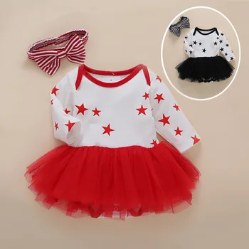 

Spring/Autumn Baby Girl clothing Set Long Sleeve Infant jumpsuits Girls Clothes kids Clothing Party Newborn Baby Girl Dress