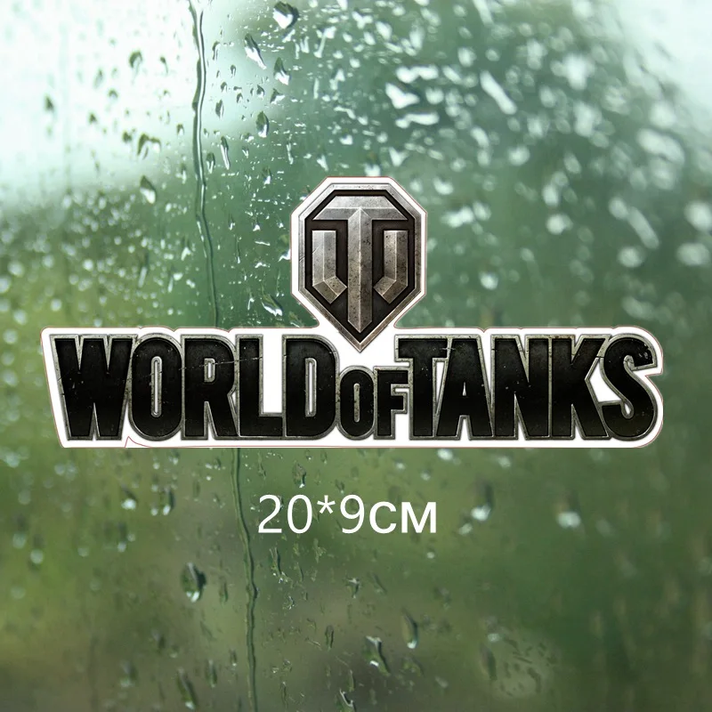 Tri mishki WCS069 9*20 см World of tanks забавная наклейка для автомобилей Красочные автомобильные наклейки автомобильные отличительные знаки