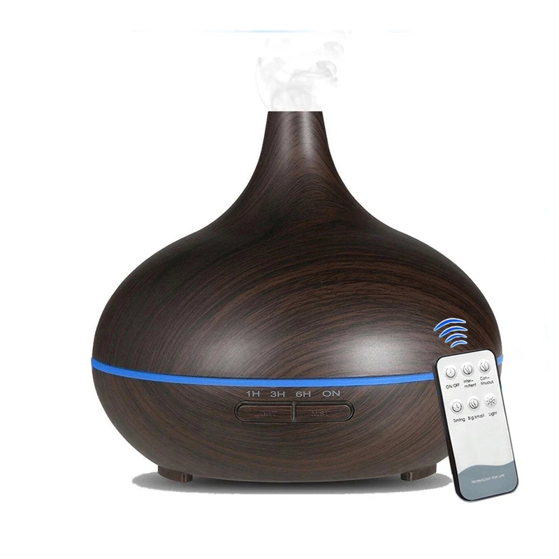 

300ML Essential Oil Aroma Diffuser With Remote Control Aromatherapy Diffuser LED Lights For Home Ultrasonic Cool Mist Humidifier