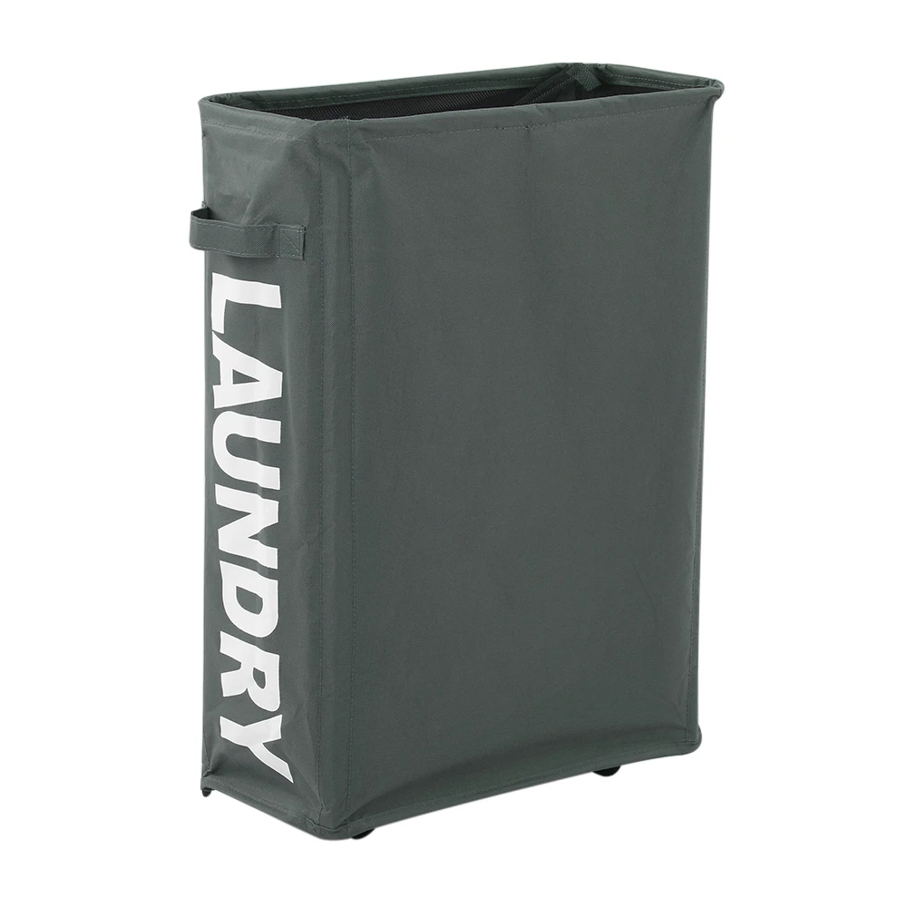 Organizer Box Corner Slim Foldable Oxford Cloth Laundry Basket Bin Mesh