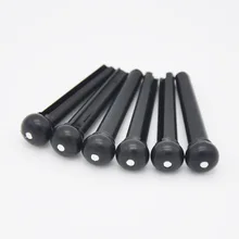 Акустическая гитара Струнный мост булавки для 6 Сменные струны 5 мм пластиковая стойка инкрустация жемчугом в виде ракушки точка Pin Puller