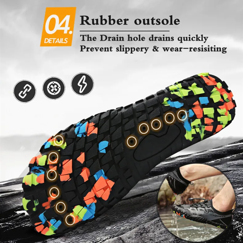 SERENE Brand Water Shoes Bicycle Seaside Beach Surfing Slippers Men Swimming Shoes Climbing shoe Outdoor Soft Fitness Sneakers (8)
