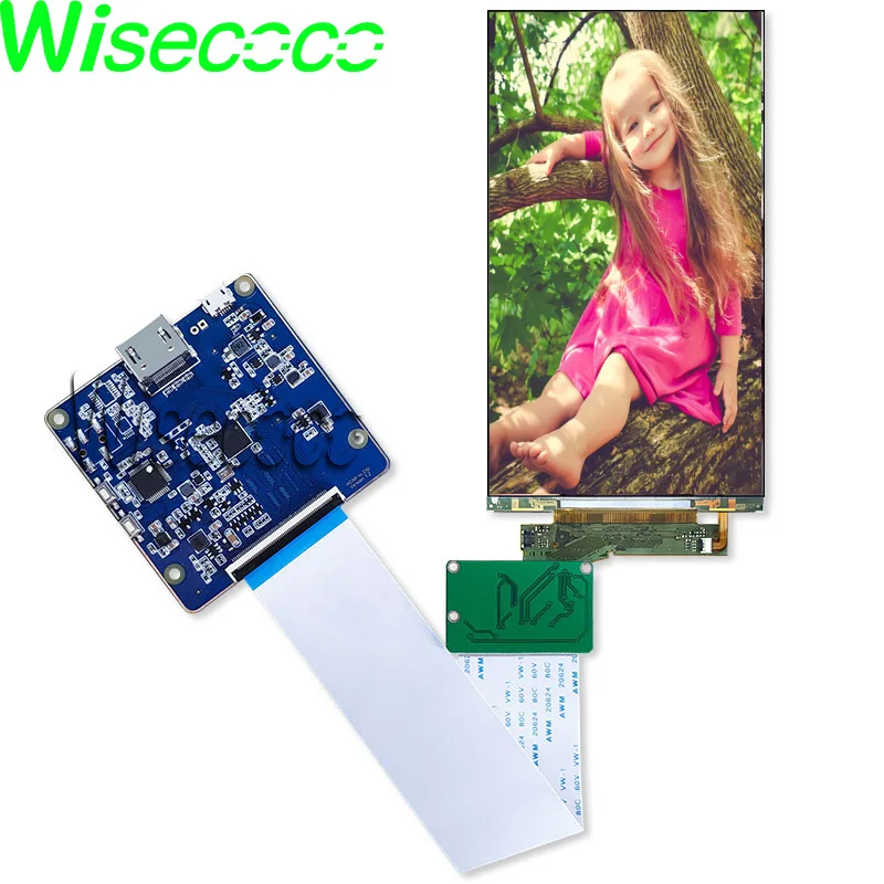 Wisecoco 2160x3840 5 дюймов 4K ЖК-экран с интерфейсом hdmi mipi для 3D принтера/VR/Head-set