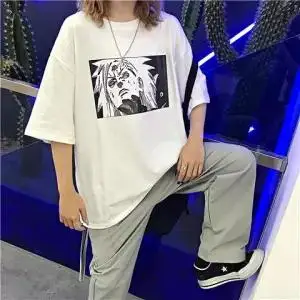 9 Харадзюку Наруто футболка уличная Мужская Женская Повседневная летняя аминовая футболка повседневные мужские топы с мультяшным принтом забавная японская футболка для мальчиков - Цвет: 9