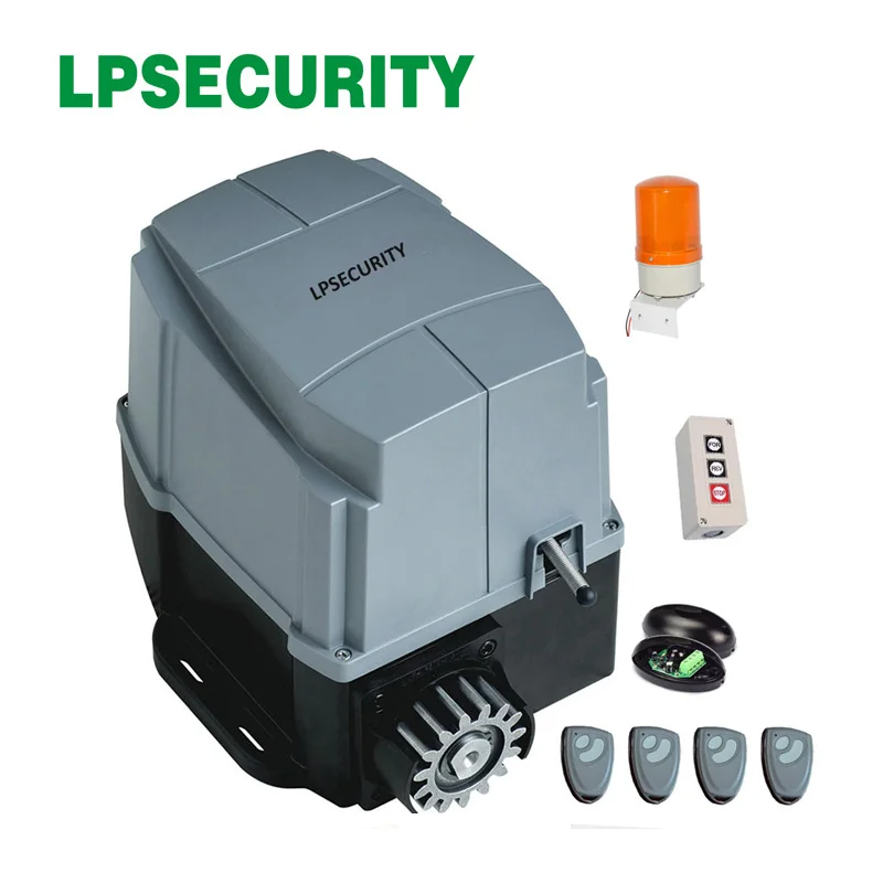 US $252.70 LPSECURITY 1200kg AC Engine Automatic Gate System Electric GSM Sliding Gate Door Opener Motor With Optional Parts
