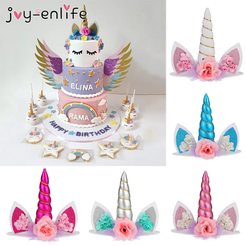 

Unicorn Horn Cake Topper Unicorn Birthday Party Decor Kids Unicorn Party Decor Unicorn Birthday Party Baby Shower