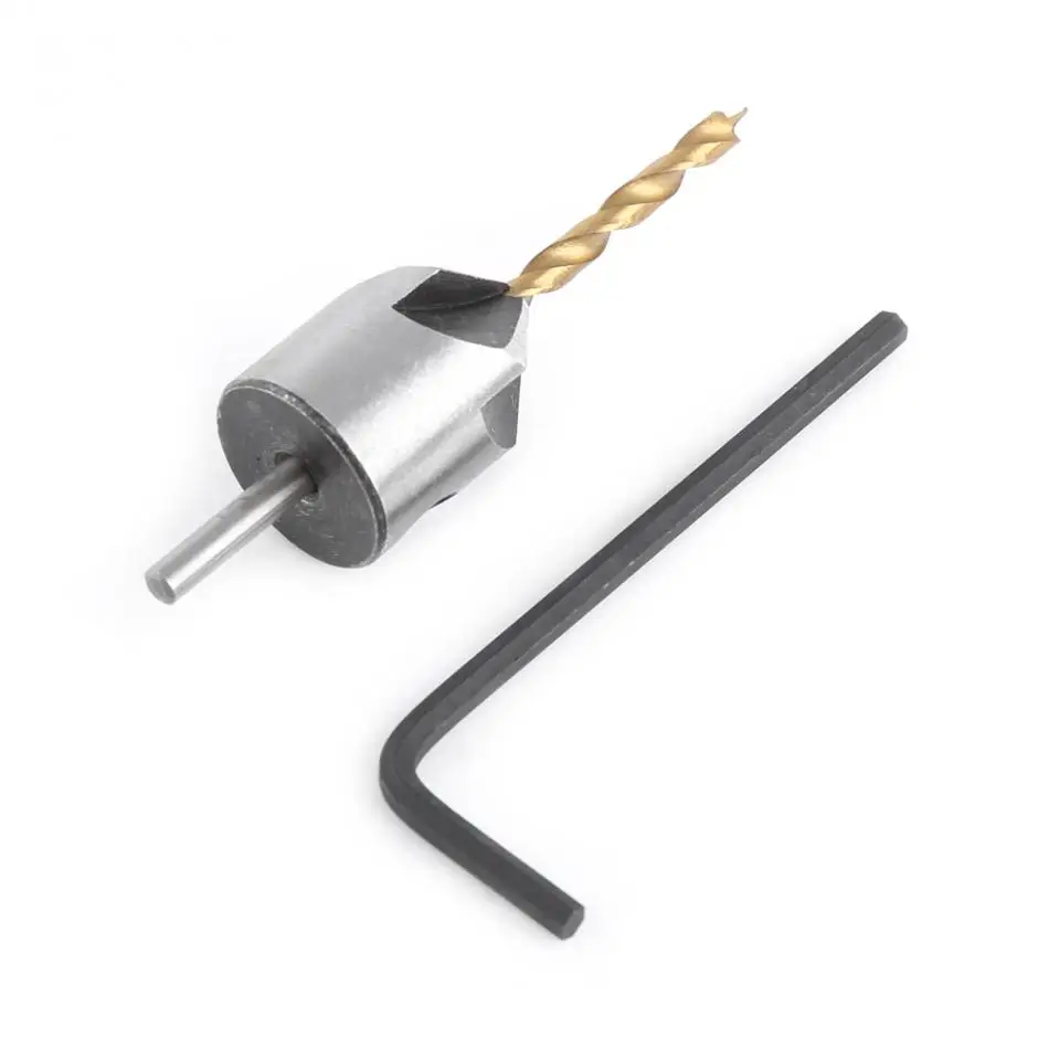 15.8mm Steel Countersink Drill Bit Carpentry Woodworking Boring Tool