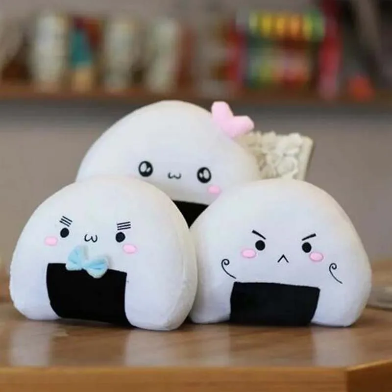 Fashion Japanese Rice Balls Sushi Pillow Soft Pillow Plush Toys