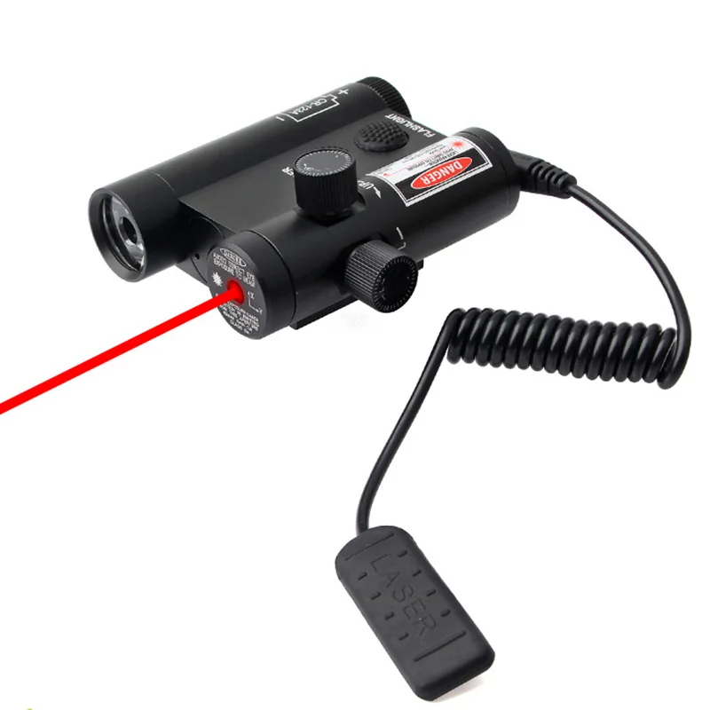 infrared new led strong light flashlight and red and green outside laser integrated sight are suitable for 20mm track installation - Цвет: infrared