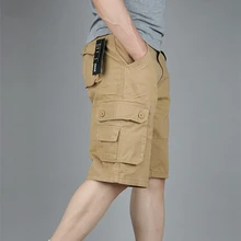 Шорты мужские Мужские шорты Карго брендовые Летние повседневные военные тактические мужские Шорты повседневные многокарманные мужские мешковатые короткие брюки плюс размер 44 шорты мужские хлопок шорты карго