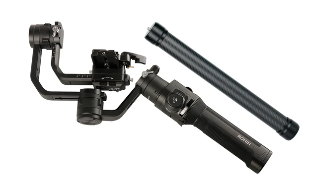 Carbon Fiber Extension Monopod Pole - 8.3 Inch Handheld Rod For Camera Gimbals, Tripods, & Stabilizers