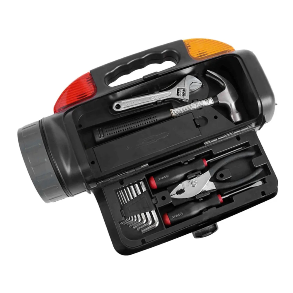 

Portable Lanterns Car Maintenance Torch Light Flashlight with Repairing Hand Tools Wrench Pliers Screwdriver Vehicle Emergency