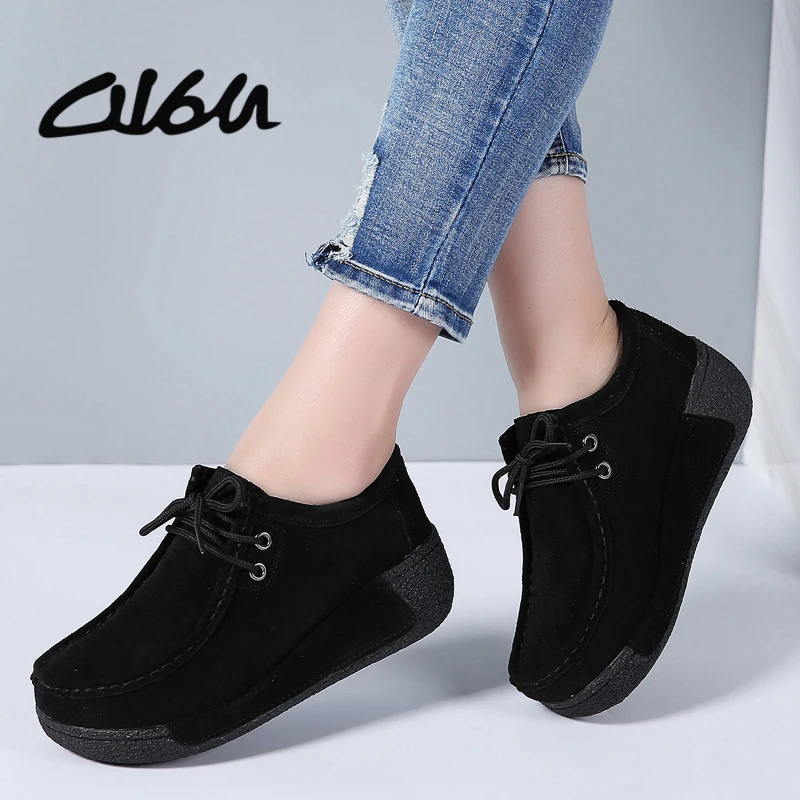 mocassin lacet femme