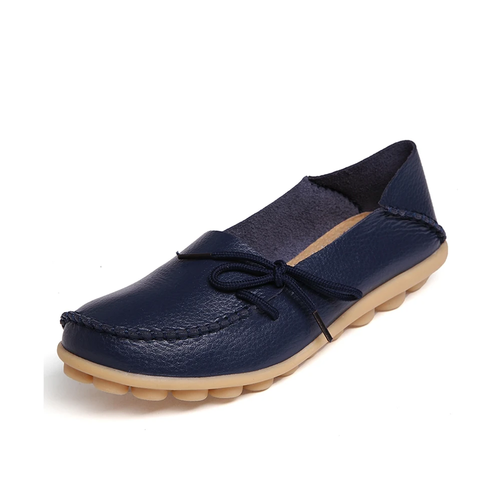 

Plus size flat women shoes fashion genuine Leather women flats slip on Summer women shoe casual Comfort loafers Female Moccasins