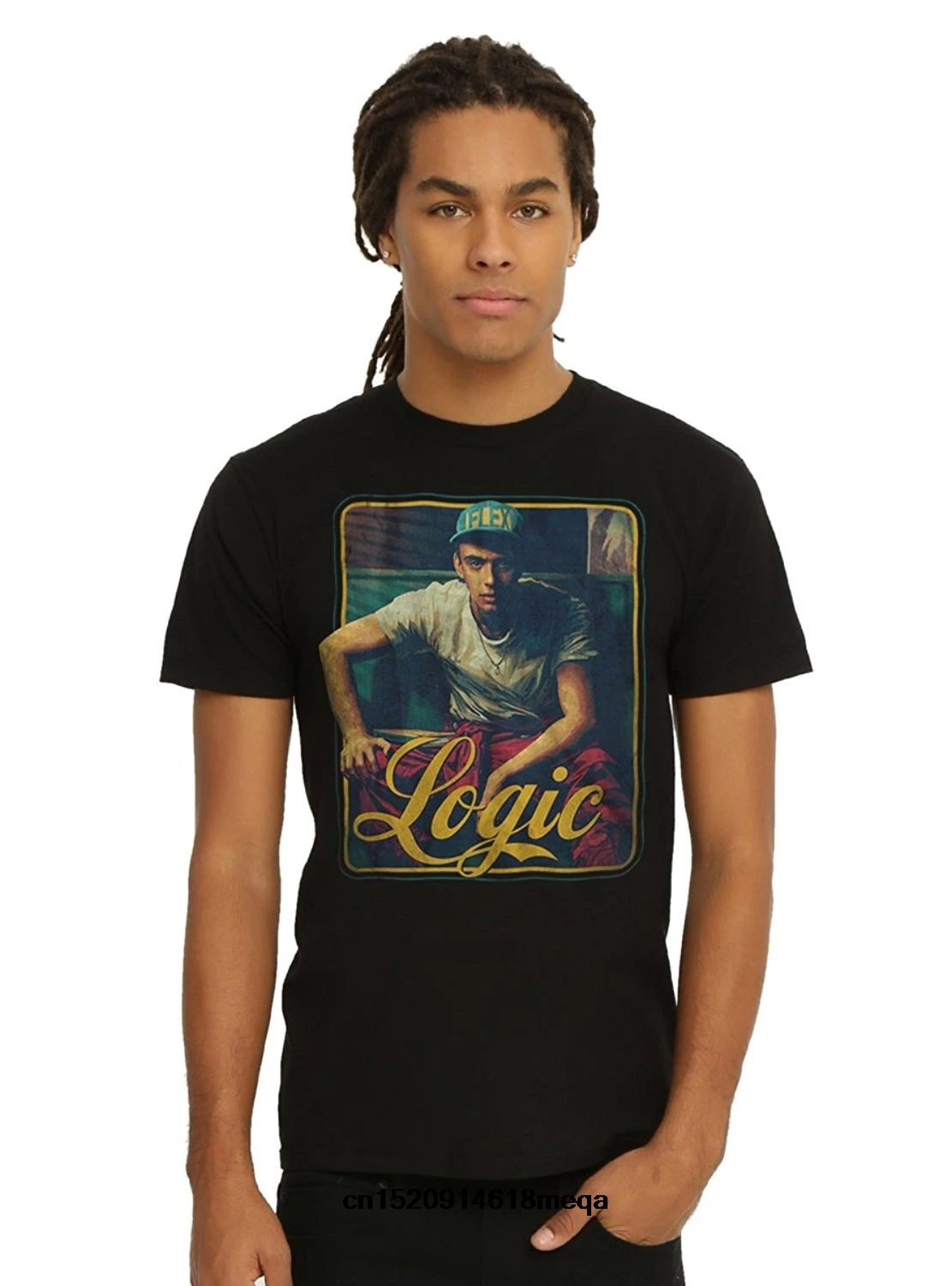 

t shirt Fashion Men Printed T-shirt Logic Bobby Tarantino Pose T-Shirt Men Cotton T Shirt