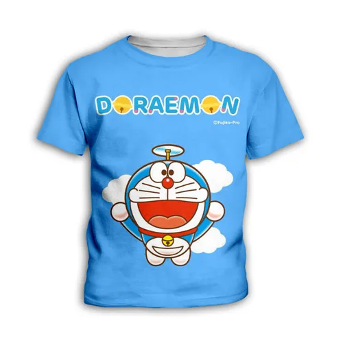 Kawaii Doraemon/Детские толстовки с капюшоном и объемным принтом; толстовка для маленьких мальчиков и девочек с героями мультфильмов Nobita Nobi; комплект уличной одежды; пуловер