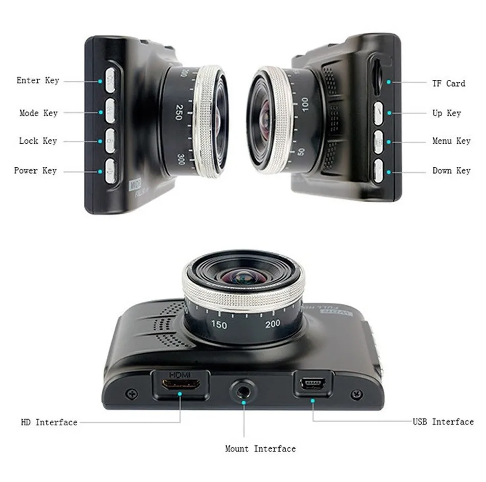 Novatek 96223 DVR Registrar Car Camera Dash Cam Full HD 1080P Video Recorder Night Vision G-sensor 170 Degree Parking Monitor -05