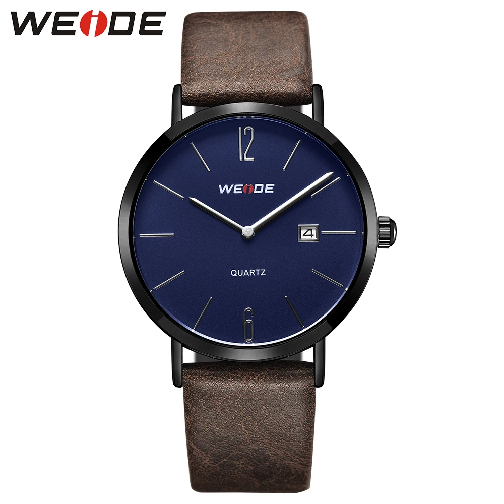 

Top Brand WEIDE JAPAN Mens Quartz Wristwatches Simple Casual Fashion Leather Analog Sports Watch Relogio Masculino Business Gift