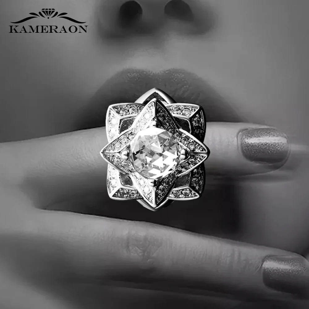 

Fashion Claws Star Design Ring Austria Crystal Zircon Personality Hyperbole Large Gift rings For Women Collocation New Jewelry