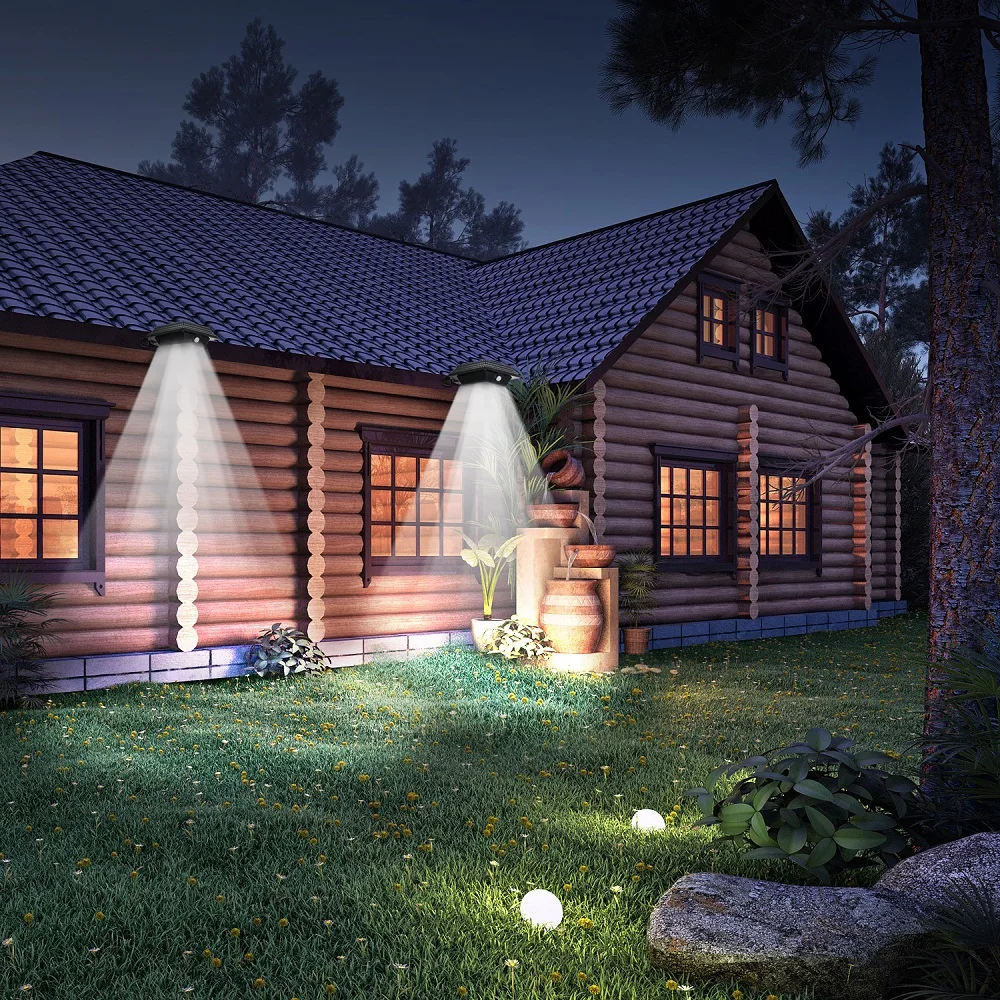 KHLITEC-2PCS-New-Style-Gutter-Lights-Black-Solar-Powered-Garden-Light-Outdoor-Lighting-Wall-Solar-Lamp-For-Garden-Security4